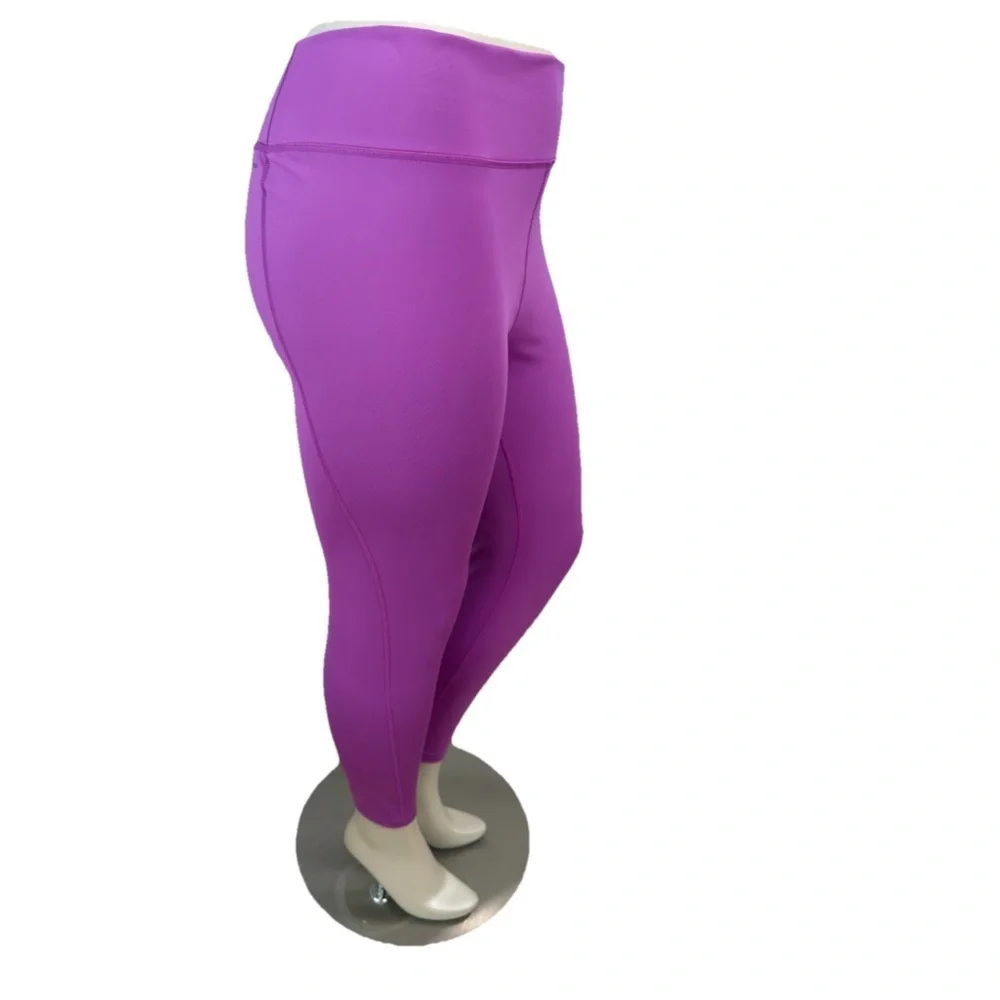 NWT Adidas Leggings All Me Essentials Full Length Purple Burst Size 2XL $50